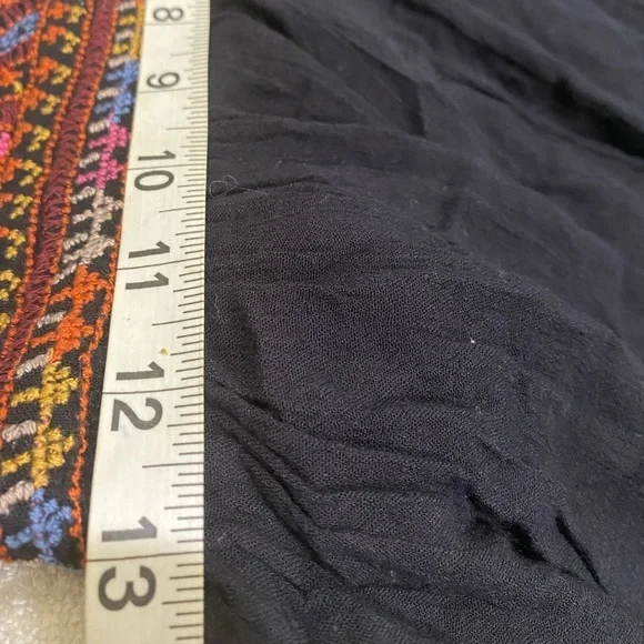 Billabong Wild Skies Maxi Dress Embroidered Empire Waist Gauze Cotton Festival - Picture 13 of 16